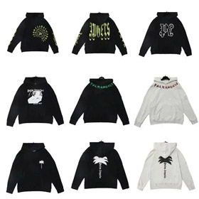 Palm Angel Letter Print Hoodie-4416